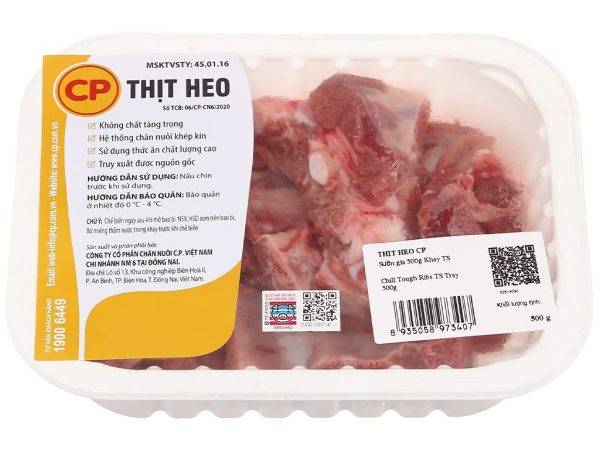 Sườn già heo C.P khay 500g (9-11 miếng)